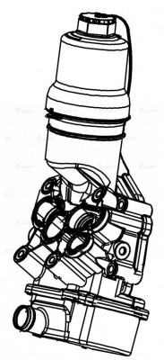 Корпус маслоохладителя для а/м VW Golf V (04-)/Passat B6 (05-) 2.0TFSi LBP1810 LBP 1810 LUZAR