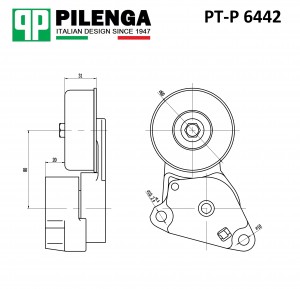 Натяжитель ремня  MITSUBISHI PAJERO SPORTII PT-P6442 PTP6442 PILENGA