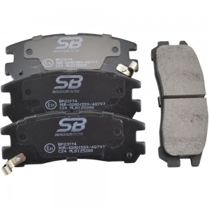 Колодки тормозные задние MITSUBISHI GALANT 92-04/PAJERO PININ 99-/SPACE WAGON 91 BP23174 SB NAGAMOCHI