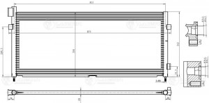 радиатор кондиционера!\ Volvo FH LRAC 1073 LUZAR