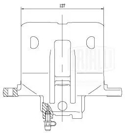 Суппорт торм. Toyota Corolla E120 (01-) перед. лев. d=57мм (CF 001892) CF001892 TRIALLI