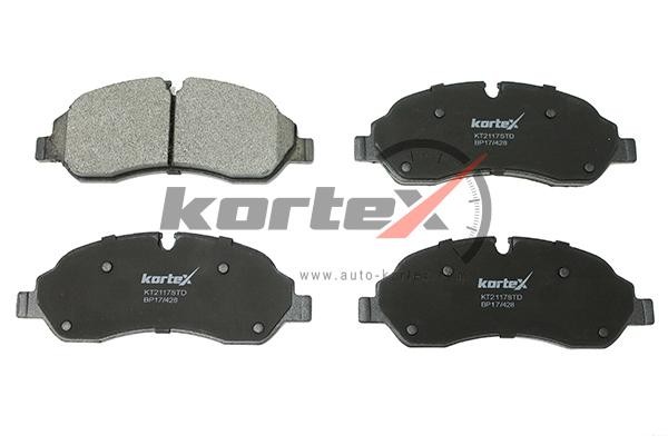 Колодки торм. FORD TRANSIT 13- перед.к-т(для сдвоенных шин)(пр-во КОРЕЯ) KT2117S KT2117STD KORTEX