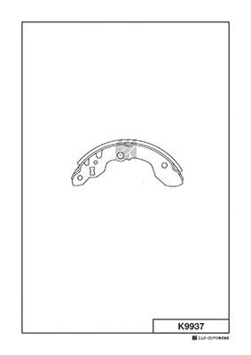 K9937 колодки тормозные барабанные!\ Suzuki Vitara K9937 MK KASHIYAMA