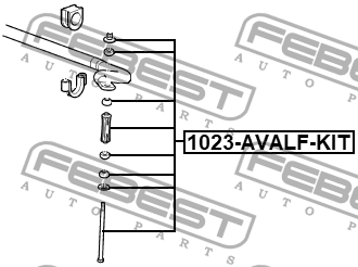 Тяга стабилизатора передняя CADILLAC ESCALADE ESV 1999-2017 1023-AVALF-KIT 1023-AVALF-KIT FEBEST