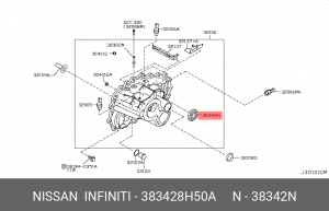 сальник привода правого!\ Nissan 38342-8H50A NISSAN