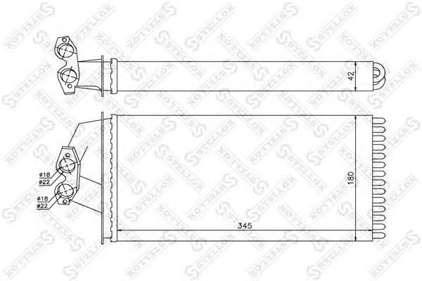 радиатор печки!\ MB Vito All 95-03 10-35172-SX STELLOX