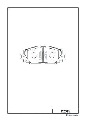 Замена на D2315H Колодки тормозные пер. Toyota Prius 1.8 Hybrid 09- D2315 D2315 MK KASHIYAMA