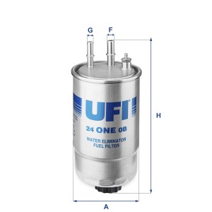 Фильтр топливный дизельный CITROEN JUMPER III 3.0HDI 7/12- 24.ONE.0B 24.ONE.0B UFI