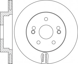 Диск тормозной HYUNDAI Equus задний (1шт.) NIBK RN1654 NIBK
