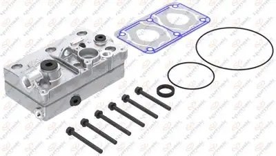 Головка блока компрессора РМК. Крышка циилндра, прокладка, уплотнительные кольца RK.01.175.01 YUMAK