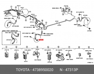 TOYOTA 47389-50020 TOYOTA