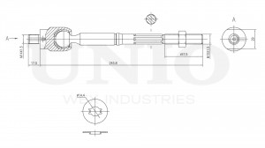 Тяга рулевая SSP-30003 UNIO