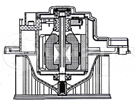 Мотор отопителя MITSUBISHI Pajero Sport (98-) салона LUZAR LFH1168 LUZAR