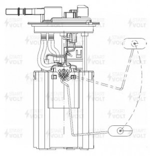 Модуль топливного насоса SFM 1564 START VOLT