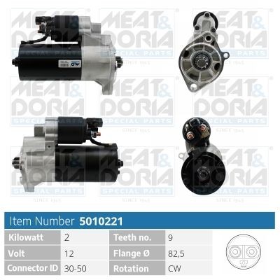 Стартер VW LT (2.5 TDI) MEAT&DORIA 5010221 MEAT DORIA