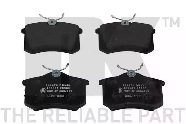 колодки дисковые задние!\ Audi A2/A3/A6/A8, VW Golf/Passat 96> 229970 NK