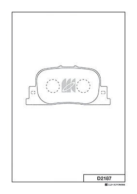 D2187-01 801 00=Y02-2187 !колодки дисковые з.\ Toyota Camry 2.2i/3.0i 00-01 D2187 MK KASHIYAMA