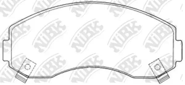 Колодки тормозные KIA Bongo 3 (06-) (2.5/2.7) передние (4шт.) NIBK PN0433 NIBK