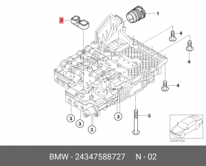 адаптер КПП!\ BMW E60/F01/E53/E70 All 24 34 7 588 727 BMW