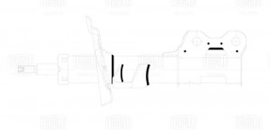Амортизатор Opel Mokka (13-) 2WD (стойка) пер. прав. (AG 21369) AG21369 TRIALLI