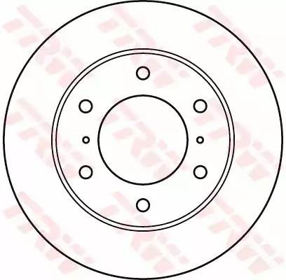 Диск тормозной передний MITSUBISHI PAJERO III-IV DF4870 DF4870 TRW