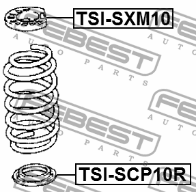 Проставка задн пружины нижняя TOYOTA YARIS P1 TSI-SCP10R TSI-SCP10R FEBEST