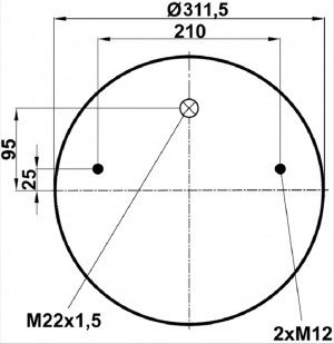 BPW ECO (>1996) с пластиковым стаканом T0070-4881V3 TOPCOVER