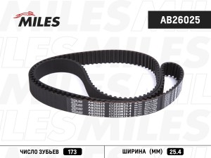 Ремень ГРМ (материал CR) 173S8M25.4 (Contitech CT619) CHERY 1.6-2.0 AB26025 AB26025 MILES