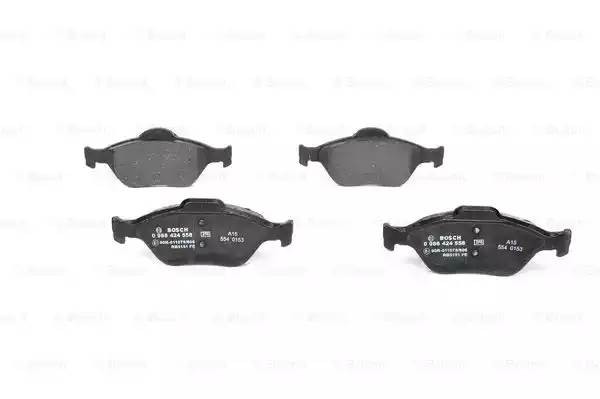 Колодки тормозные FORD Fiesta 4 (1.6 16v) (02.00-01.02), Fiesta 5 (1.3) передние 0 986 424 558 BOSCH