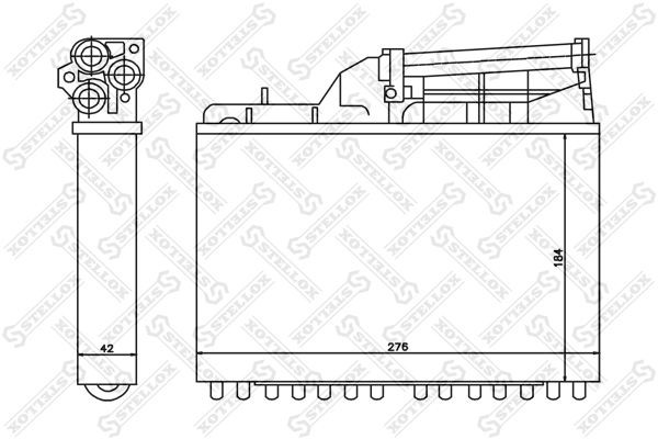 радиатор печки!\ BMW E34 1.8-4.0/2.5TD 88-97 10-35041-SX STELLOX