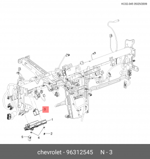 Реле поворота DAEWOO Nexia OE 96312545 GENERAL MOTORS