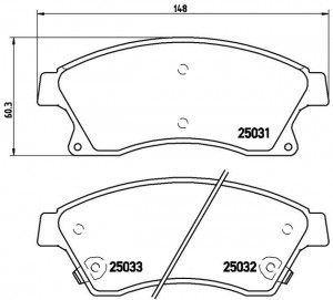 P59076 колодки дисковые передн.!\ Opel Astra 1.4/1.6/1.3D 09> P59076 BREMBO