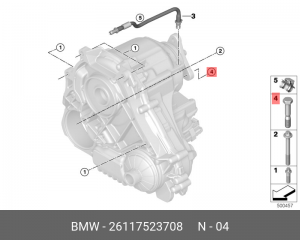 Болт BMW OE 26 11 7 523 708 BMW