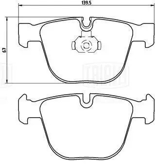 Колодки торм. BMW X5 (E70) (07-)/X5 (F15) (13-) диск. зад. (керам.) (PF 4007CR)  PF4007CR TRIALLI
