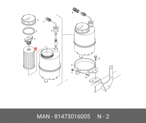 Фильтр ГУР MAN 81473016005 MAN