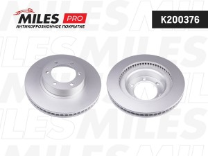 Диск тормозной (серия PRO с антикоррозионным покрытием) TOYOTA LAND CRUISER PRAD K200376 MILES