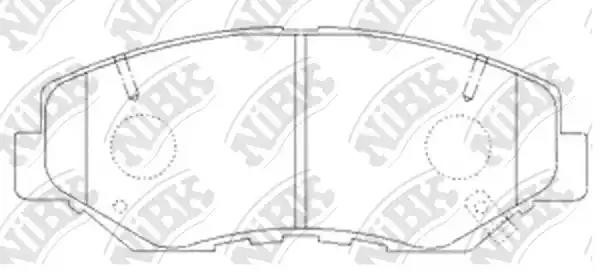 Колодки тормозные дисковые HONDA CR-V 2001-2006 PN8485 PN8485 NIBK