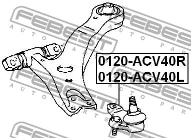 TOYOTA CAMRY V40 (2006>) 0120-ACV40L FEBEST