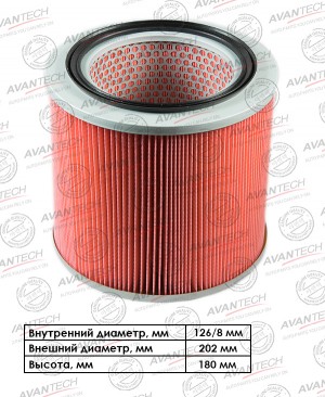 Фильтр воздушный Avantech Замена для арт. AF0514 AF0412 AVANTECH