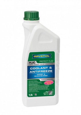 Антифриз зеленый Concentrate 1.5л HJC Protect FL22 RAVENOL 1410122-150-01-999 RAVENOL