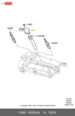 Катушка зажигания FORD Maverick (01-08) OE 5032660 FORD