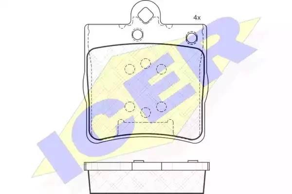 181311 колодки дисковые задние !\ MB W202 1.8-2.5TD 93-01/W210 2.0-3.0TD 96-02 181311 ICER