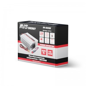 Преобразователь напряжения (инвертор) 12-220V 600Вт AVS 43112 AVS