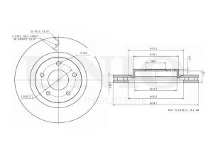Диск тормозной передний BRD-20039 UNIO