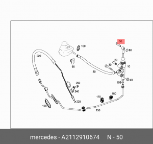 Mercedes-Benz,Штифт цилиндра сцепления A 211 291 06 74 A 211 291 06 74 MERCEDES BENZ