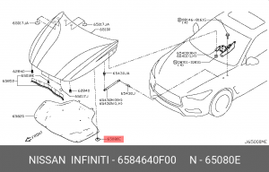 клипса!\ Nissan Murano 02> 65846-40F00 NISSAN