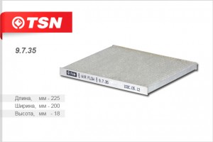 фильтр салона!  KIA Carens/Sportage/Cerato, Hyundai Tucson/Genesis/ix20/ix35 04> 9735 TSN