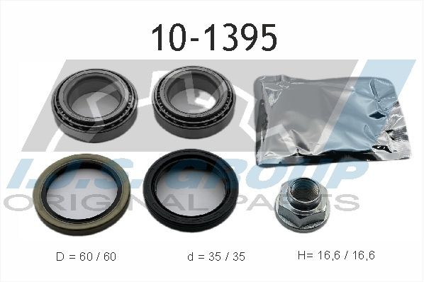 к-кт подшипника ступицы перед.!\ Daewoo Matiz 98> 101395 IJS GROUP