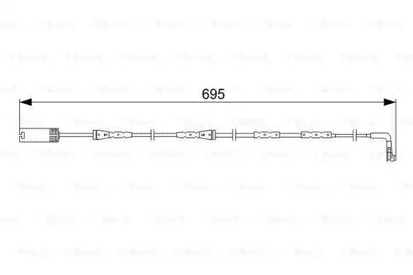 Датчик износа тормозных колодок BMW 1 (E81,E82,E87,E88,F20),3 (E90,E91,F30) пере 1 987 473 050 BOSCH