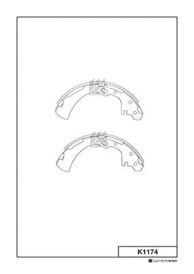 Колодки тормозные барабанные NISSAN TERRANO K1174 K1174 MK KASHIYAMA